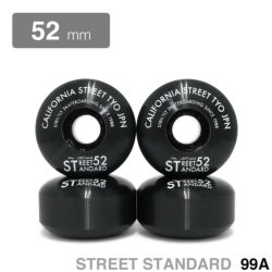 CALIFORNIA STREET WHEEL カリフォルニアストリート ウィール STREET STANDARD 黒 52mm スケートボード スケボー