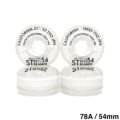 CALIFORNIA STREET WHEEL カリフォルニアストリート ソフトウィール（クルーザー） STREET STREAMER CLEAR 白クリア 54mm スケートボード スケボー
