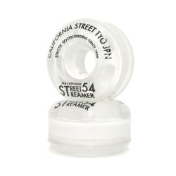 CALIFORNIA STREET WHEEL カリフォルニアストリート ソフトウィール（クルーザー） STREET STREAMER CLEAR 白クリア 54mm スケートボード スケボー 1