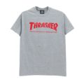 THRASHER T-SHIRT スラッシャー ＴシャツSKATE MAG LOGO RED GREY 