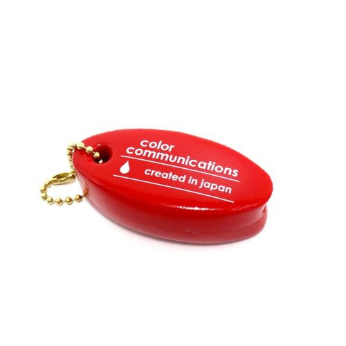 COLOR COMMUNICATIONS KEY CHAIN カラーコミュニケーションズ キーホルダー CREATED IN JAPAN FLOATER 赤 