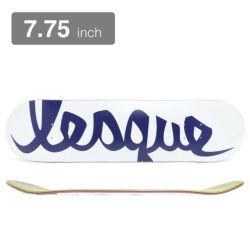 LESQUE DECK レスケ デッキ TEAM LOGO WHITE/NAVY 7.75