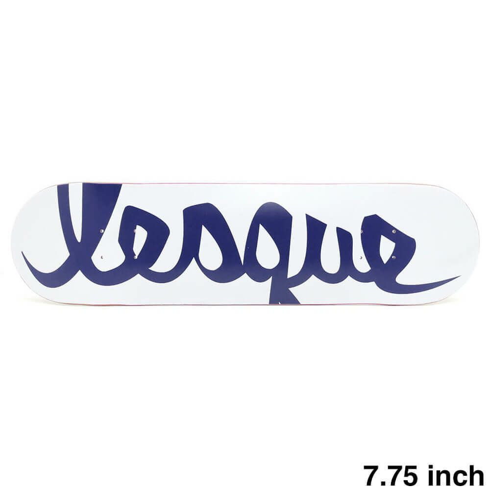 LESQUE DECK レスケ デッキ TEAM LOGO WHITE/NAVY 7.75
