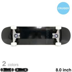 CALIFORNIA STREET カリフォルニアストリート コンプリートセット（スケートボード完成品） SIMPLE BLACK 8.0（クルーザー） ブランク