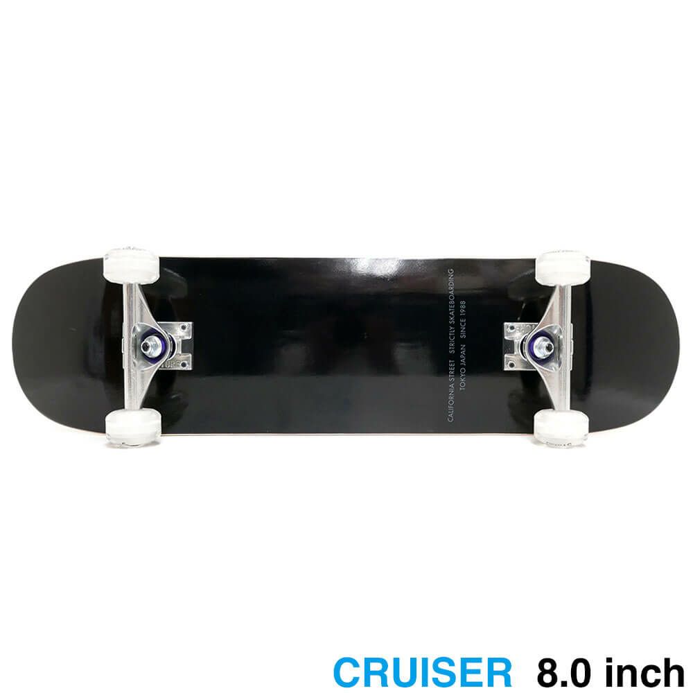 CALIFORNIA STREET カリフォルニアストリート コンプリートセット（スケートボード完成品） SIMPLE BLACK 8.0（クルーザー） ブランク
