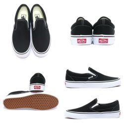 VANS SHOES バンズ シューズ スニーカー CLASSIC SLIP ON 黒 BLACK-1