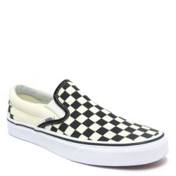 VANS SHOES バンズ シューズ スニーカー CLASSIC SLIP ON CHECKERBOARD 黒/白 BLACK/WHITE