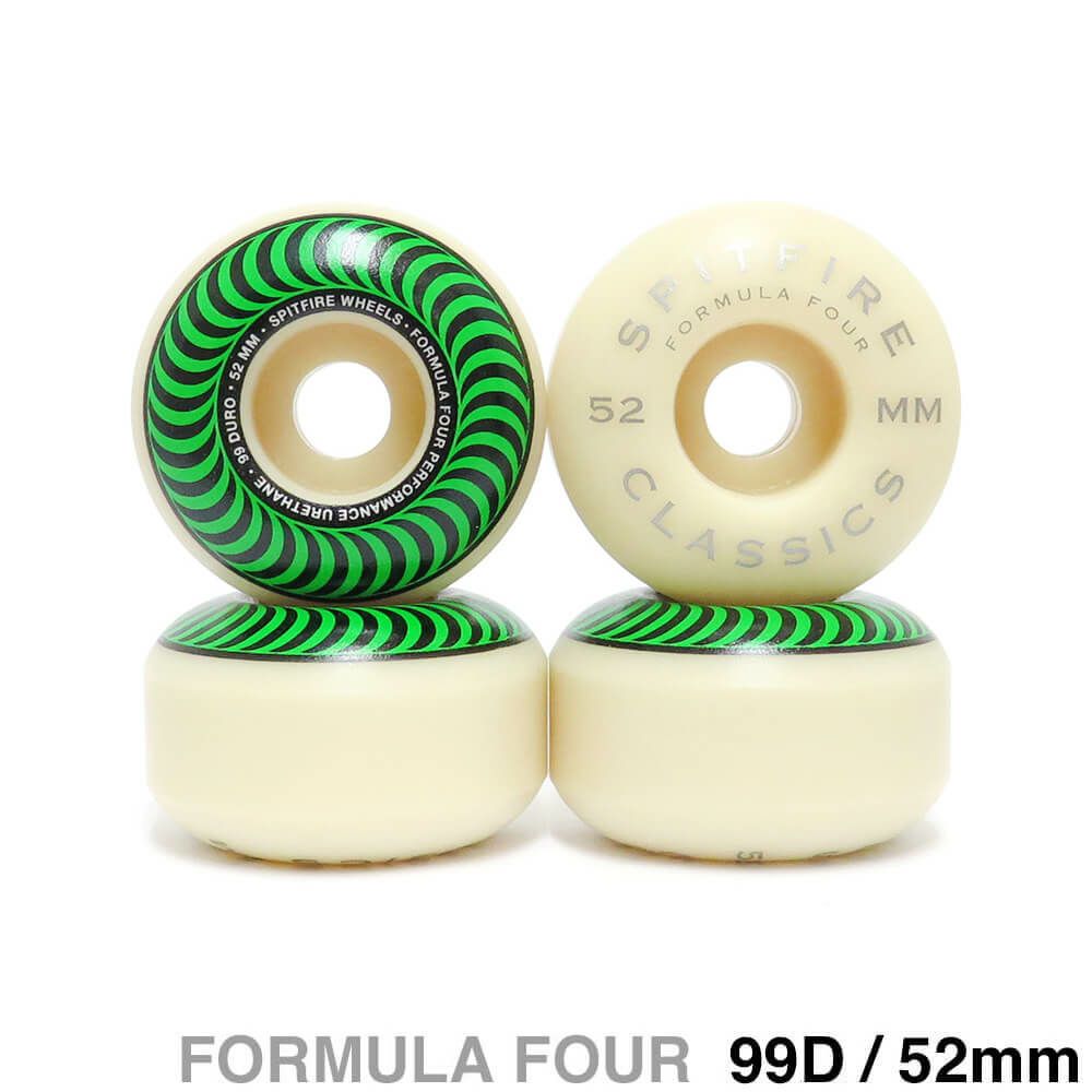 SPITFIRE WHEEL スピットファイヤー ウィール FORMULA FOUR (F4) CLASSIC 99D GREEN 52mm