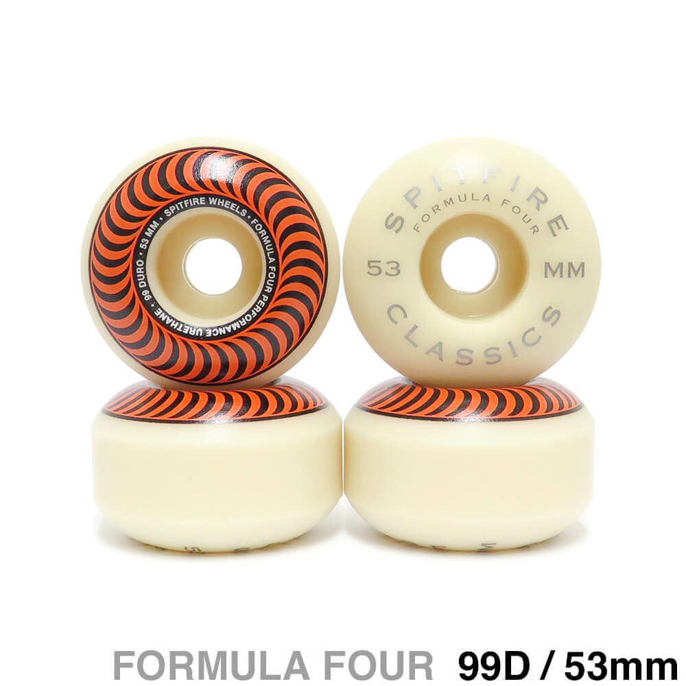SPITFIRE WHEEL スピットファイヤー ウィール FORMULA FOUR (F4) CLASSIC 99D ORANGE 53mm