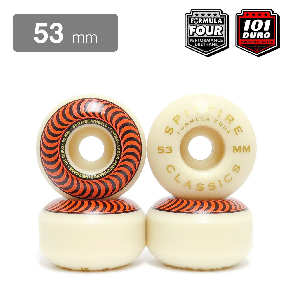 SPITFIRE WHEEL スピットファイヤー ウィール FORMULA FOUR (F4) CLASSIC 101D ORANGE 53mm