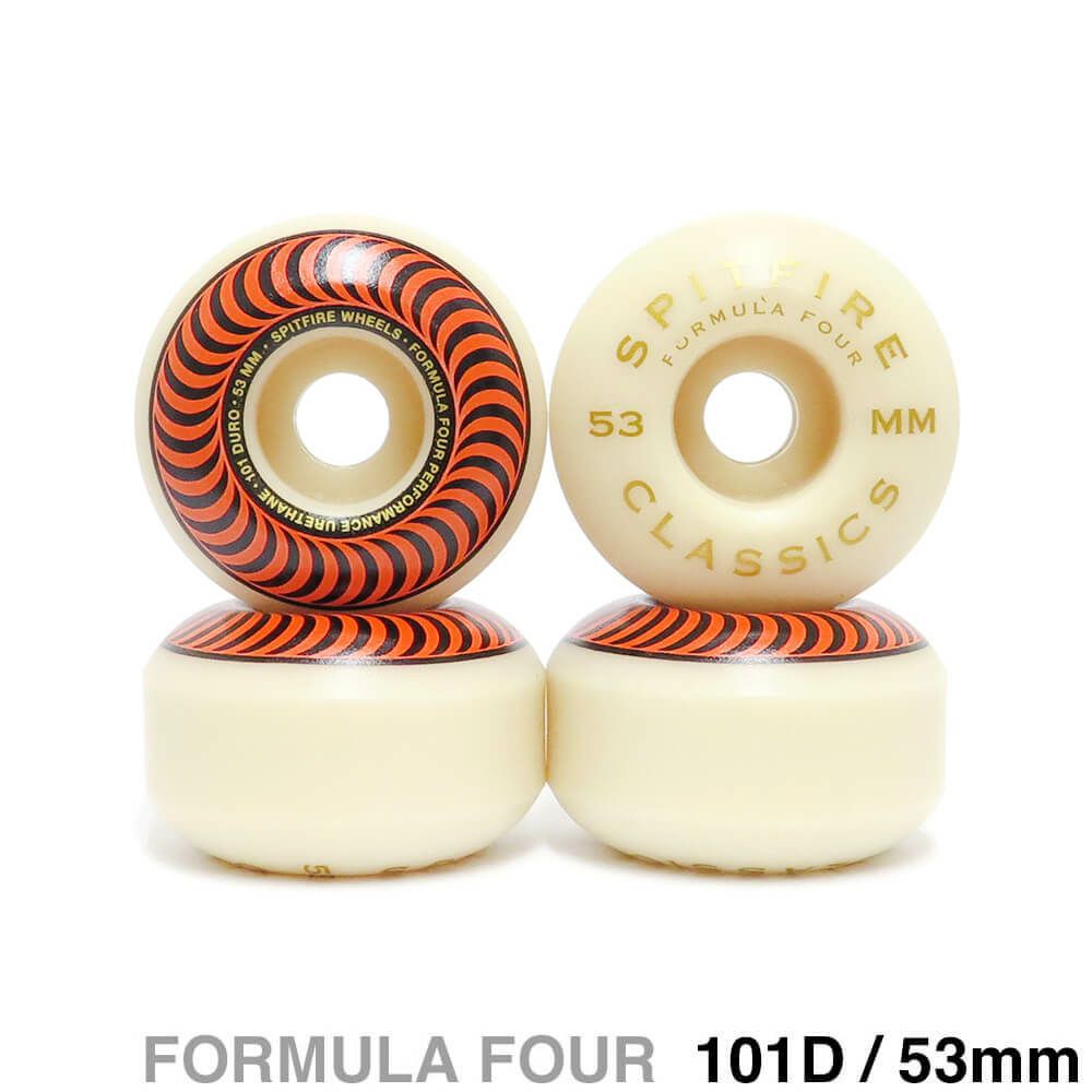 SPITFIRE WHEEL スピットファイヤー ウィール FORMULA FOUR (F4) CLASSIC 101D ORANGE 53mm