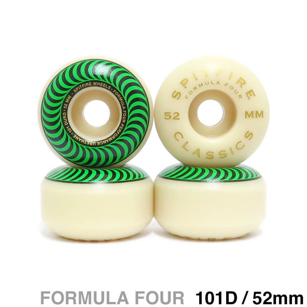 SPITFIRE WHEEL スピットファイヤー ウィール FORMULA FOUR (F4) CLASSIC 101D GREEN 52mm