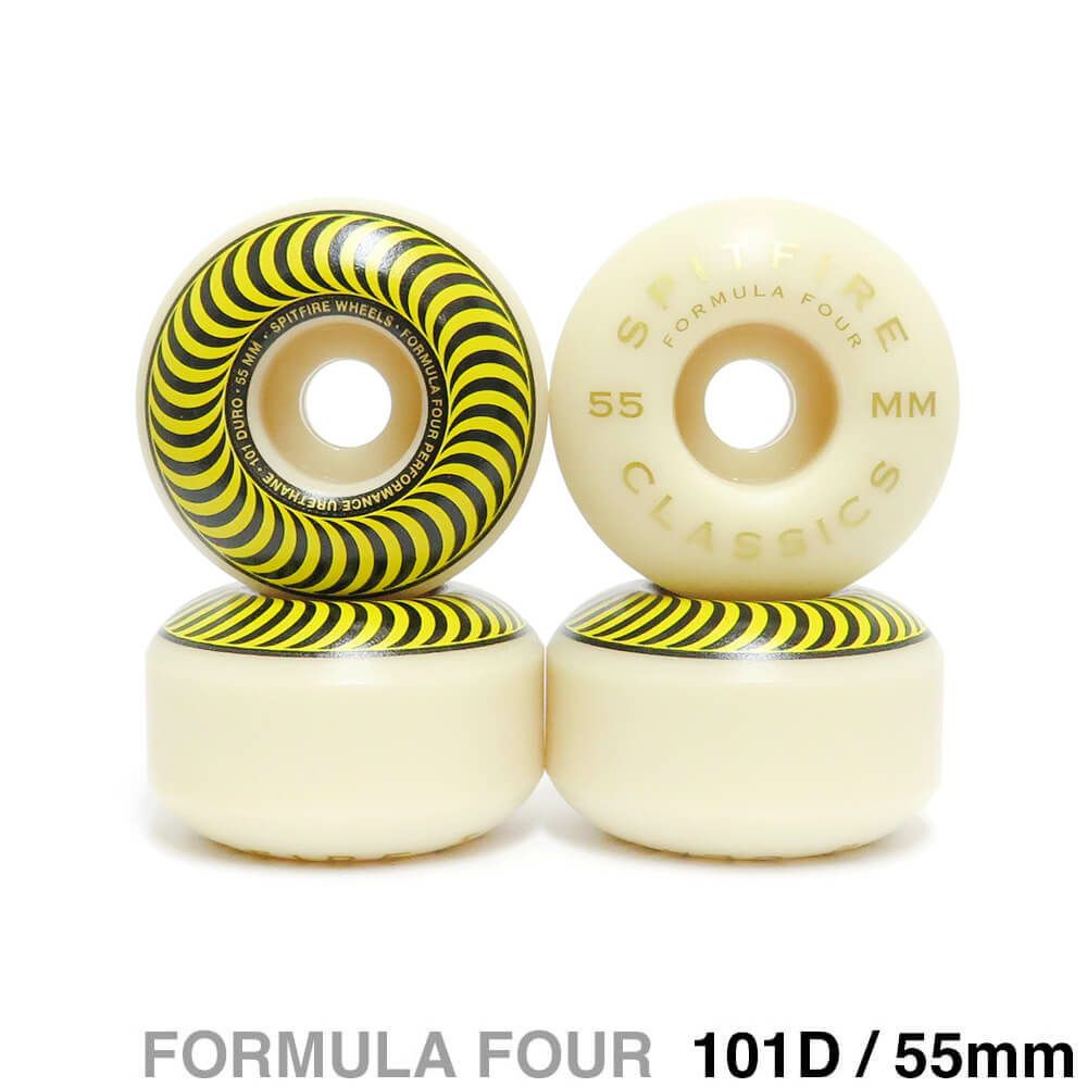SPITFIRE WHEEL スピットファイヤー ウィール FORMULA FOUR (F4) CLASSIC 101D YELLOW 55mm