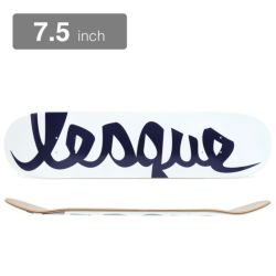 LESQUE DECK レスケ デッキ TEAM LOGO WHITE/NAVY 7.5