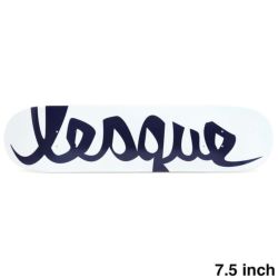 LESQUE DECK レスケ デッキ TEAM LOGO WHITE/NAVY 7.5