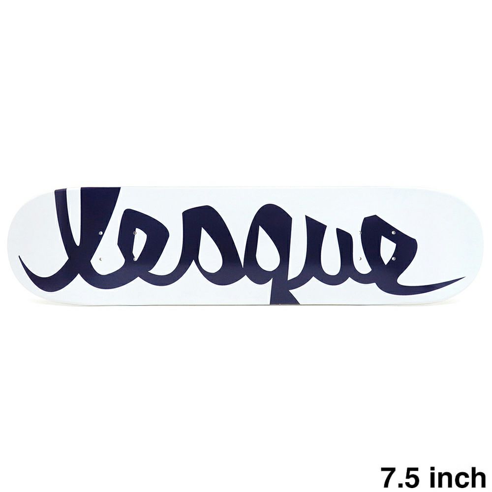 LESQUE DECK レスケ デッキ TEAM LOGO WHITE/NAVY 7.5