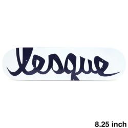 LESQUE DECK レスケ デッキ TEAM LOGO WHITE/NAVY 8.25