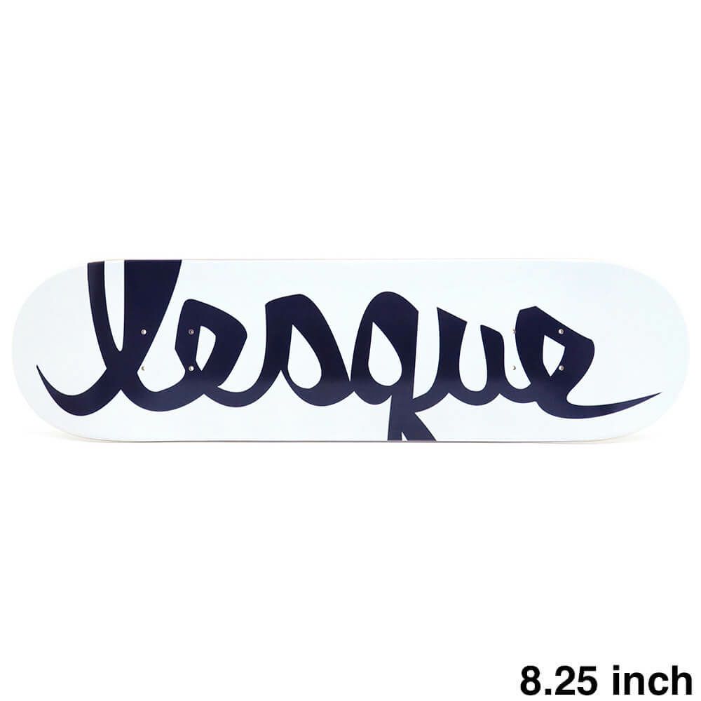 LESQUE DECK レスケ デッキ TEAM LOGO WHITE/NAVY 8.25
