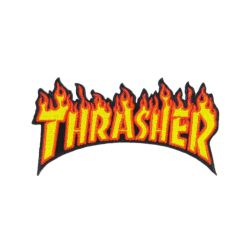 THRASHER PATCH スラッシャーワッペン FLAME 