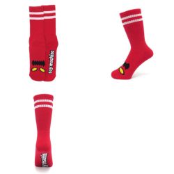 TOY MACHINE SOCKS トイマシーン ソックス 靴下 MONSTER FACE RED 1