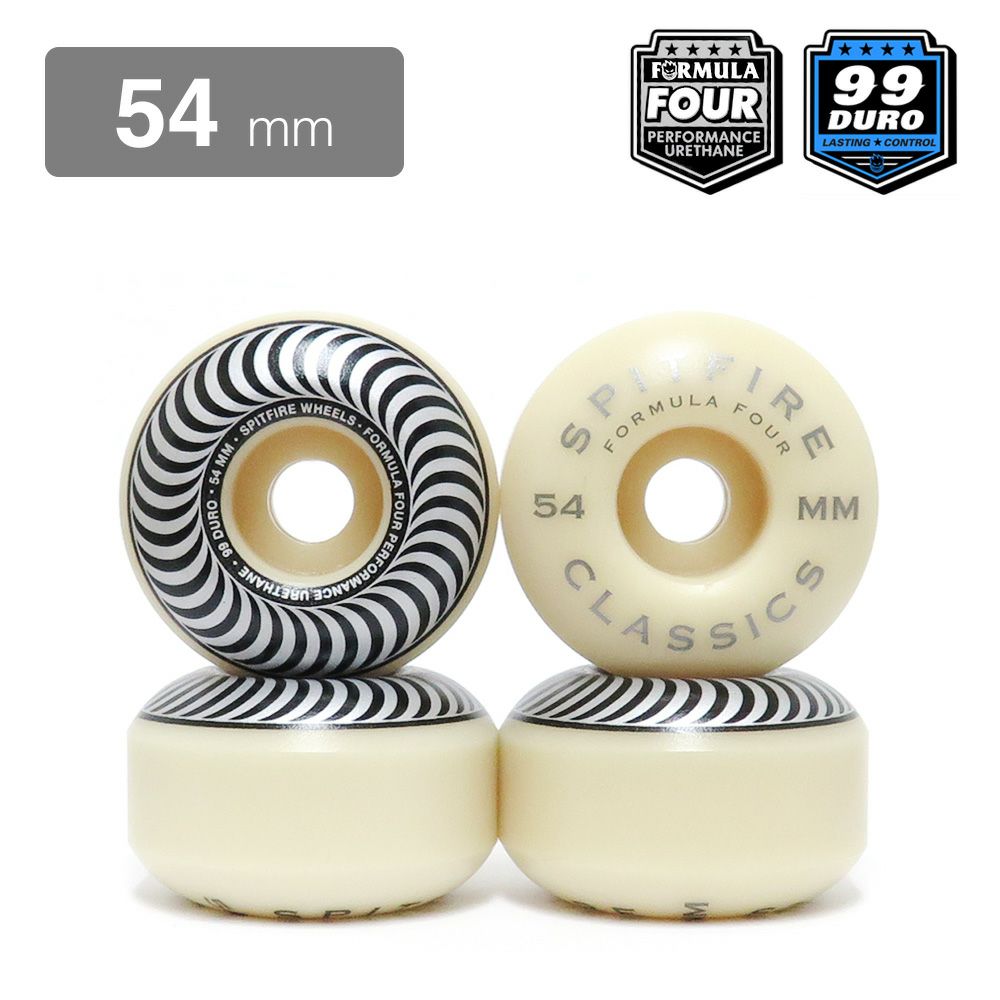 SPITFIRE WHEEL スピットファイヤー ウィール FORMULA FOUR (F4) CLASSIC 99D SILVER 54mm