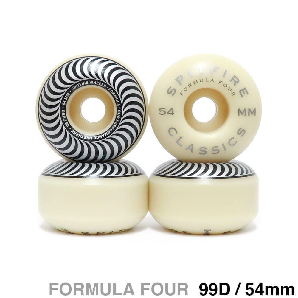SPITFIRE WHEEL スピットファイヤー ウィール FORMULA FOUR (F4) CLASSIC 99D SILVER 54mm
