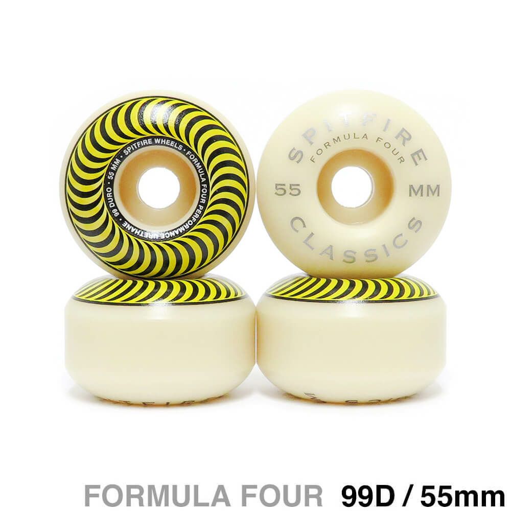 SPITFIRE WHEEL スピットファイヤー ウィール FORMULA FOUR (F4) CLASSIC 99D YELLOW 55mm