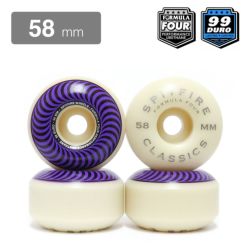 SPITFIRE WHEEL スピットファイヤー ウィール FORMULA FOUR (F4) CLASSIC 99D PURPLE 58mm