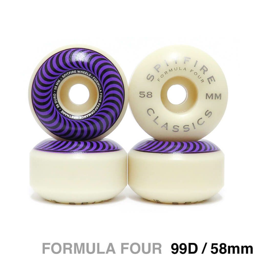 SPITFIRE WHEEL スピットファイヤー ウィール FORMULA FOUR (F4) CLASSIC 99D PURPLE 58mm