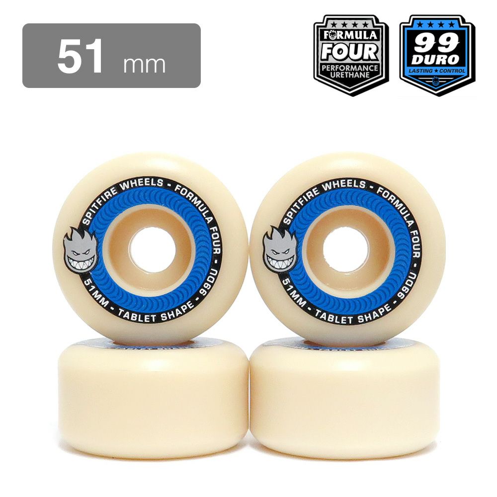 SPITFIRE WHEEL スピットファイヤー ウィール FORMULA FOUR (F4) TABLETS 99D 51mm