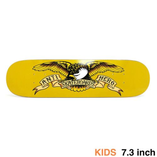 ANTIHERO KIDS DECK アンチヒーロー デッキ（子供用） TEAM CLASSIC EAGLE MINI YELLOW 7.3