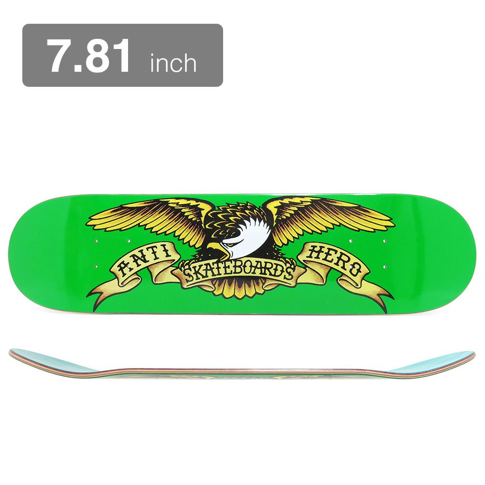 ANTIHERO DECK アンチヒーロー デッキ TEAM CLASSIC EAGLE GREEN 7.81