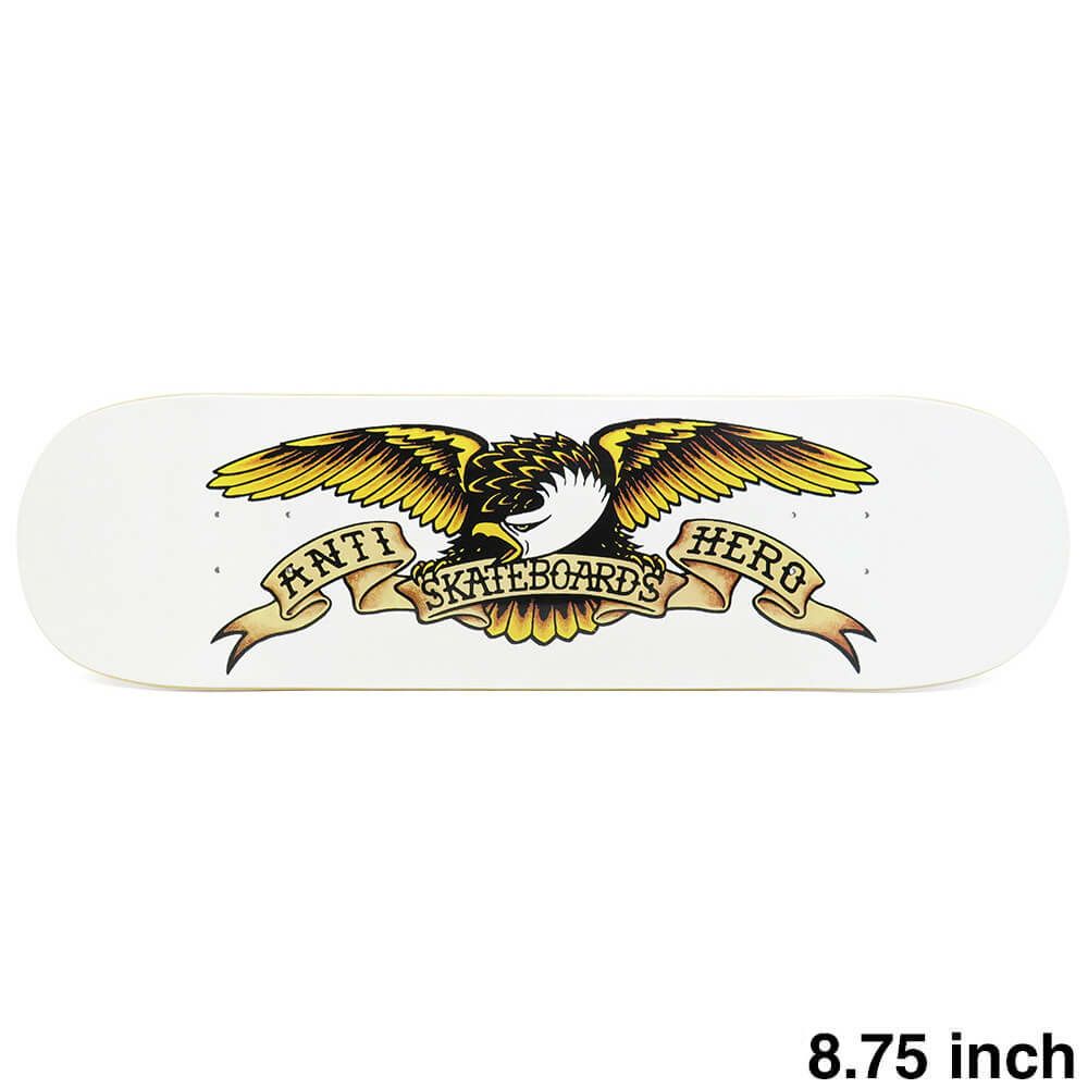 ANTIHERO DECK アンチヒーロー デッキ TEAM CLASSIC EAGLE WHITE 8.75