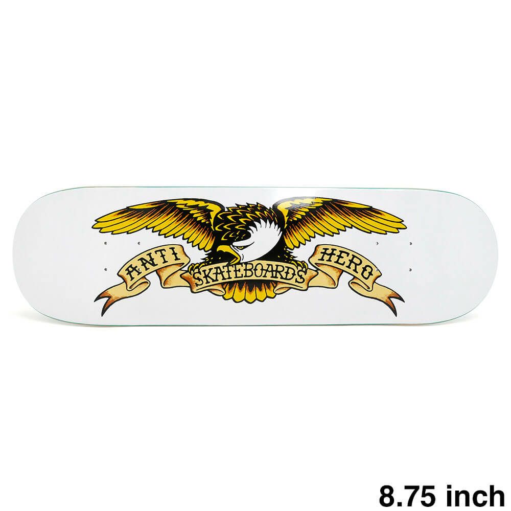ANTIHERO DECK アンチヒーロー デッキ TEAM CLASSIC EAGLE WHITE 8.75