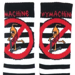 TOY MACHINE SOCKS トイマシーン ソックス 靴下 NO SCOOTER BLACK/WHITE 4