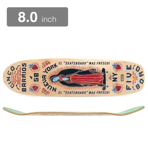 5BORO DECK ファイブボロ デッキ TEAM CINCO BARRIOS CRUISER LARGE 8.0 スケートボード スケボー |  スケートボードのカリフォルニアストリート