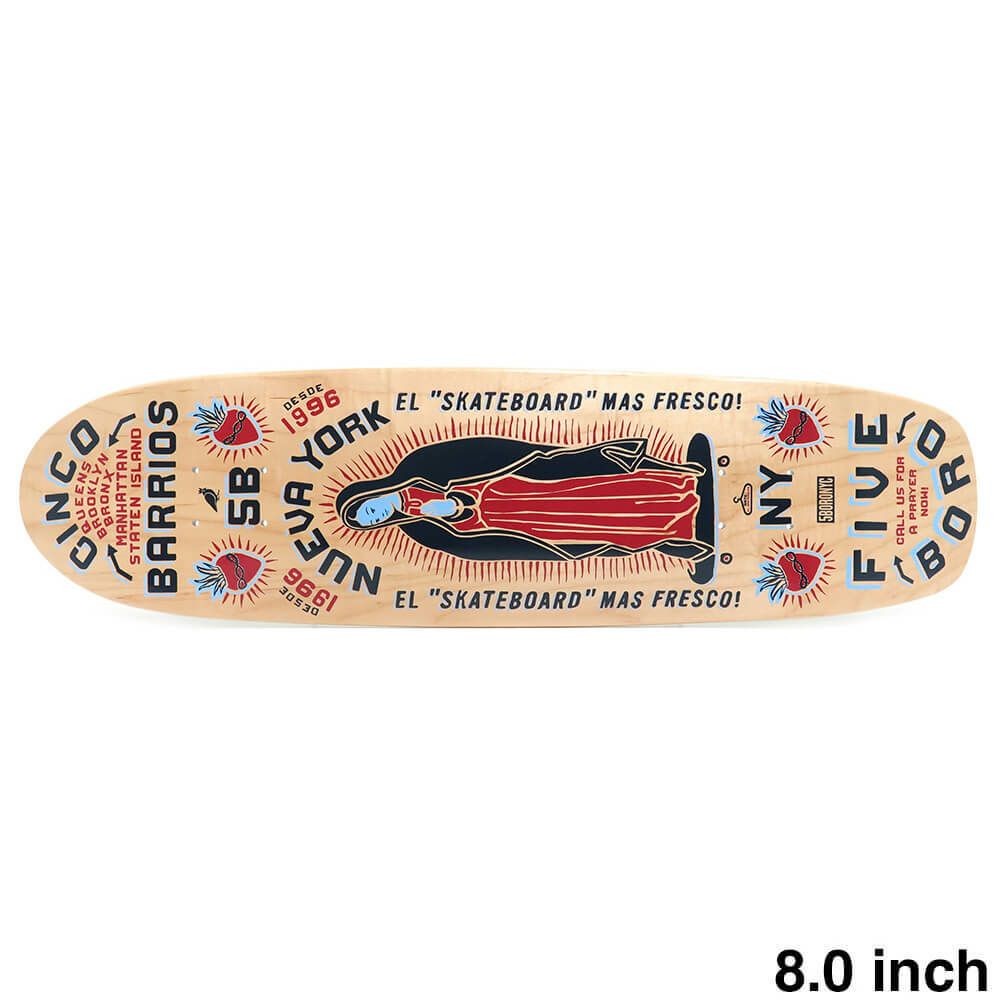 5BORO DECK ファイブボロ デッキ TEAM CINCO BARRIOS CRUISER LARGE 8.0