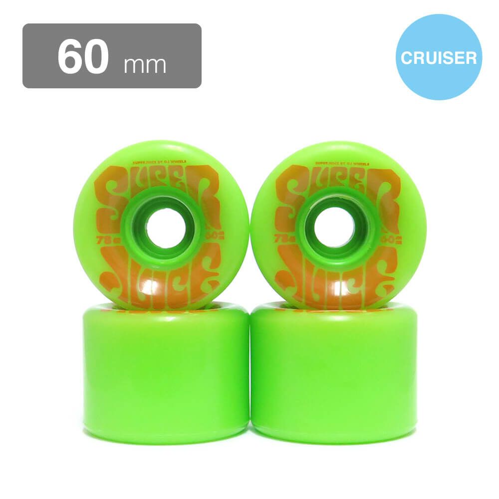 クルージング用 OJ SOFT WHEEL オージェー ソフトウィール SUPER JUICE 緑 60mm