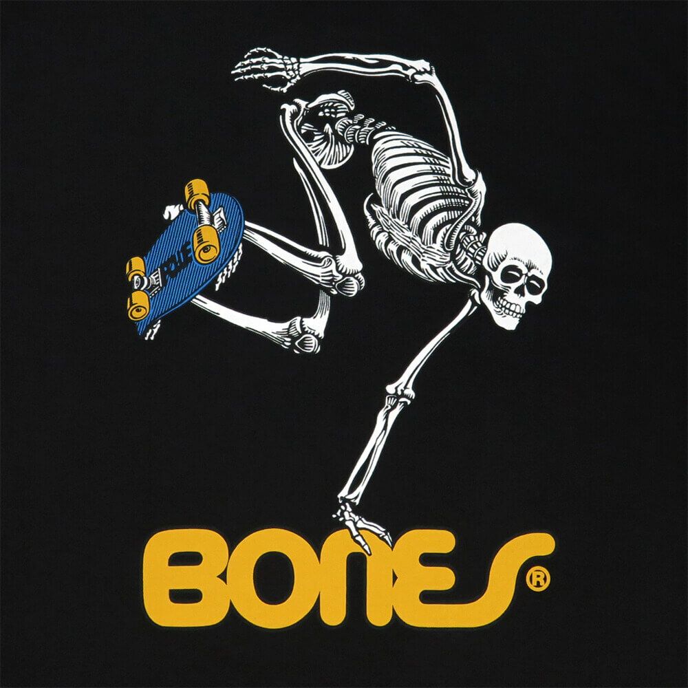 POWELL T-SHIRT パウエル Tシャツ SKATE SKELETON BLACK 2