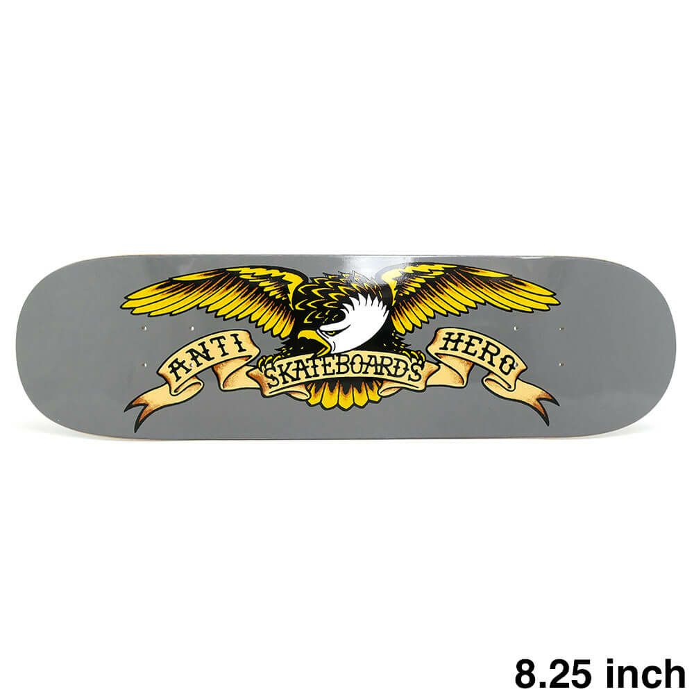 ANTIHERO DECK アンチヒーロー デッキ TEAM CLASSIC EAGLE GREY 8.25