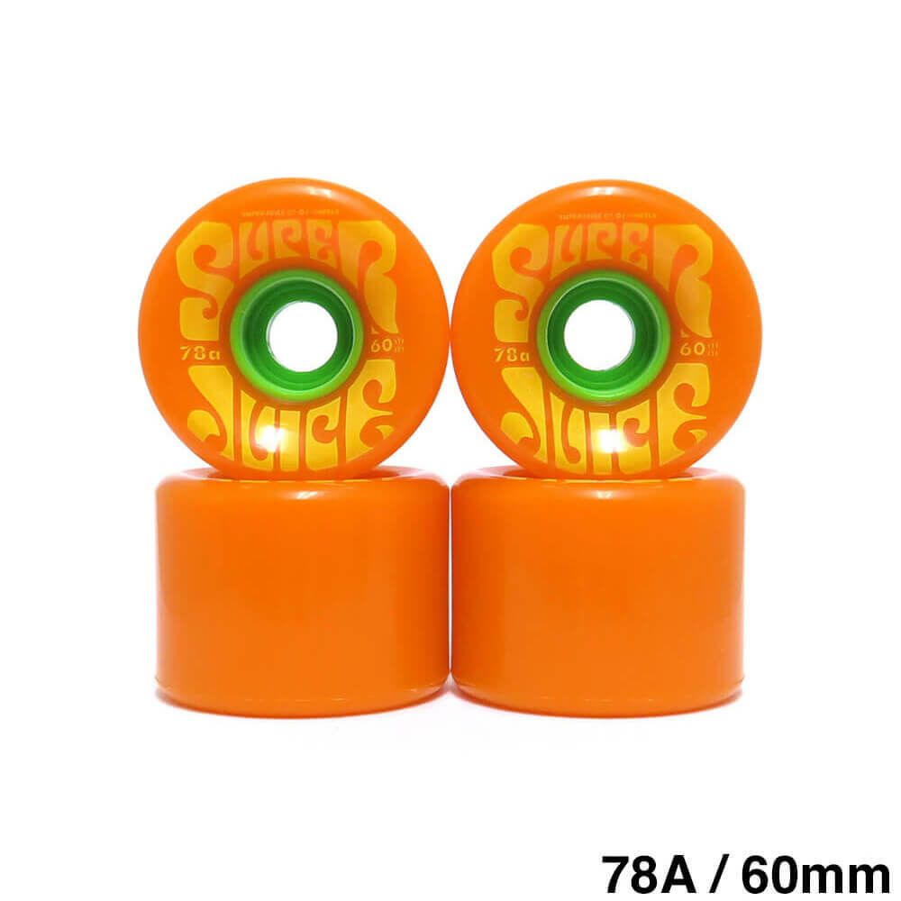 OJ WHEEL オージェー ソフトウィール（クルーザー） SUPER JUICE CITRUS（78A）オレンジ 60mm スケートボード スケボー