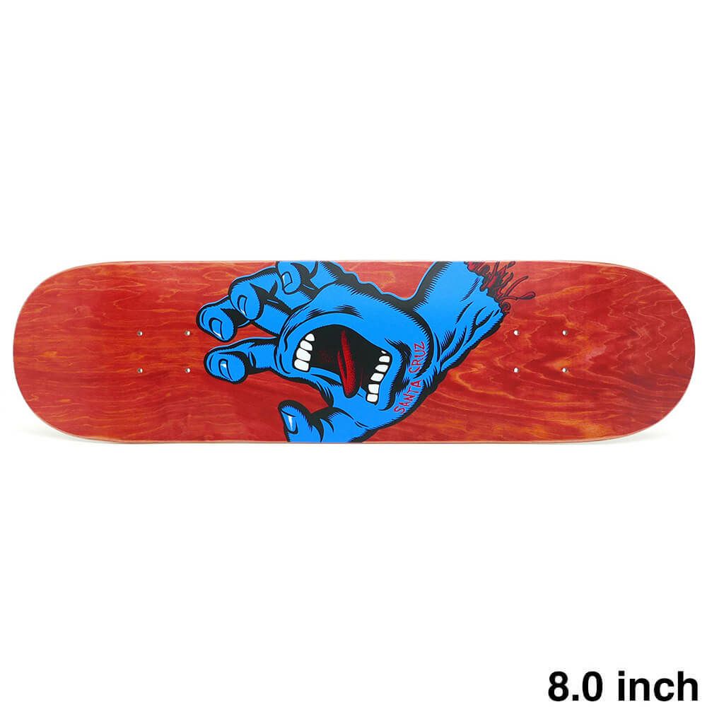 SANTA CRUZ DECK サンタクルーズ デッキ TEAM SCREAMING HAND RED STAIN 8.0