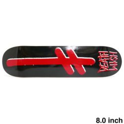 DEATHWISH DECK デスウィッシュ デッキ TEAM GANG LOGO BLACK/RED 8.0