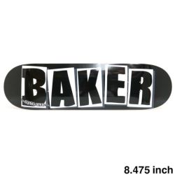 BAKER DECK ベイカー デッキ TEAM BRAND LOGO BLACK/WHITE 8.475