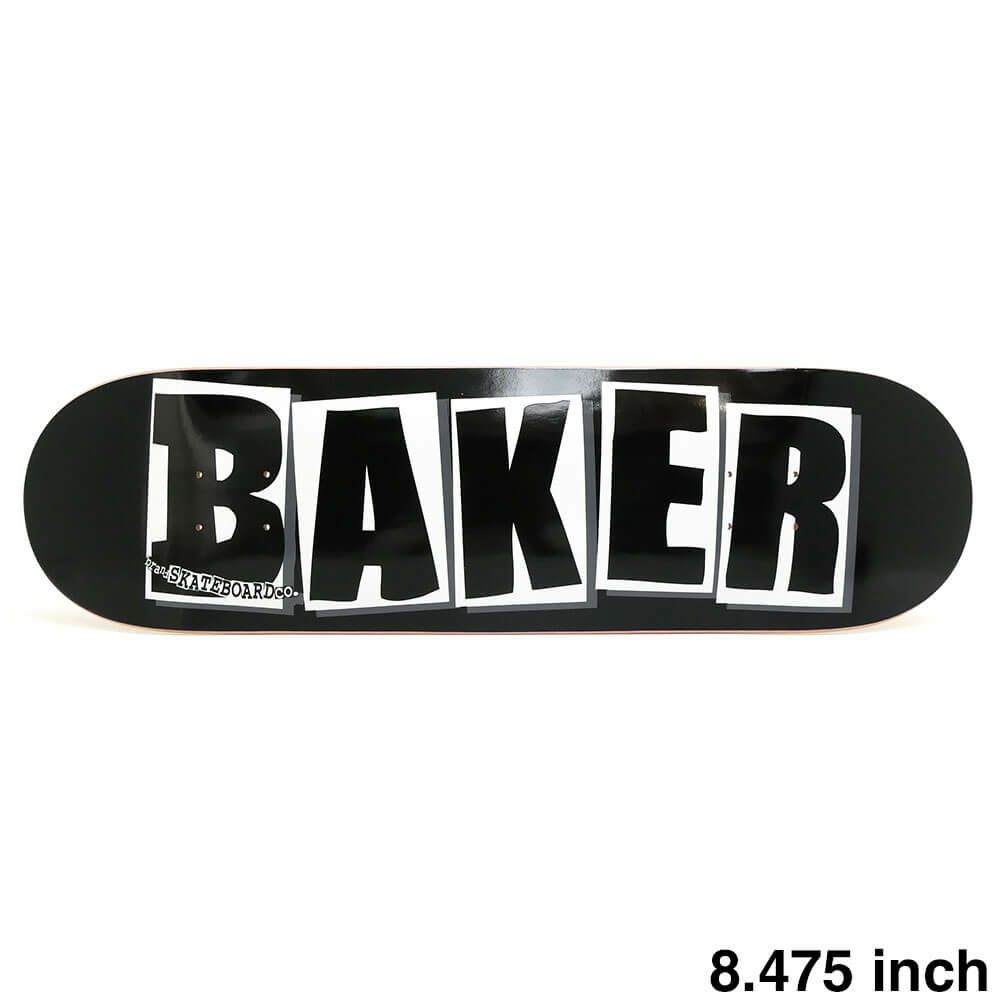 BAKER DECK ベイカー デッキ TEAM BRAND LOGO BLACK/WHITE 8.475