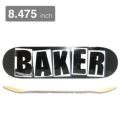 BAKER DECK ベイカー デッキ TEAM BRAND LOGO BLACK/WHITE 8.475