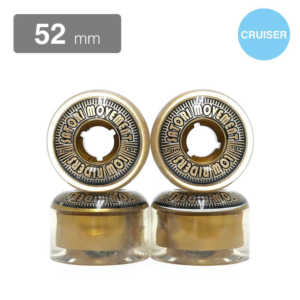 SATORI WHEEL サトリ ソフトウィール（クルーザー） LOWRIDERS CRUISER クリア 52mm スケートボード スケボー |  スケートボードのカリフォルニアストリート