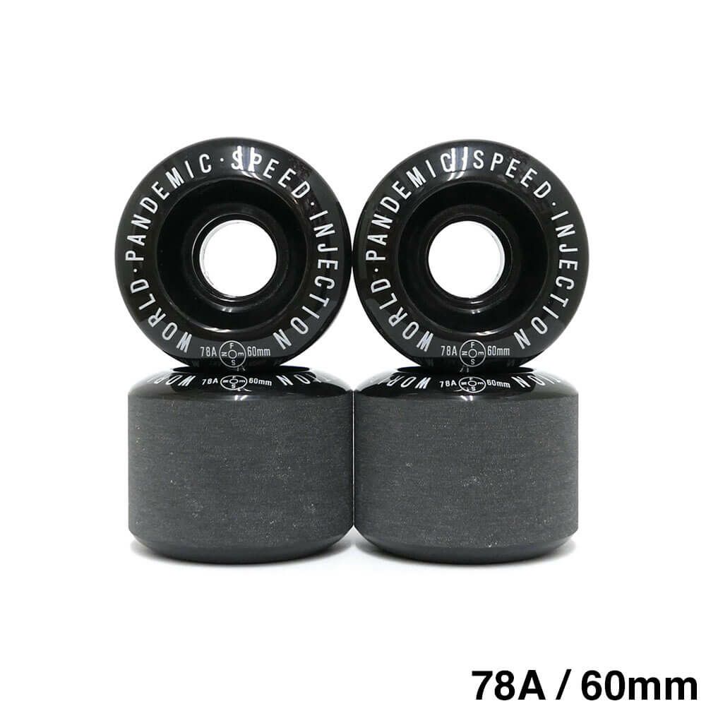 FESN WHEEL エフイーエスエヌ ウィール W.P.S.I HARDCORE SOFT SLIDE 78A ROUND LIP 黒 60mm