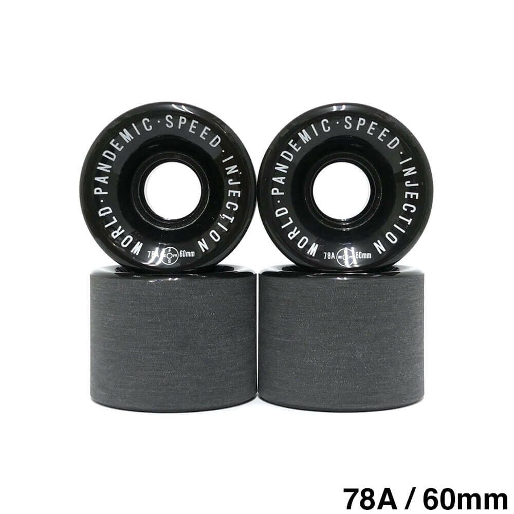 FESN WHEEL エフイーエスエヌ ウィール W.P.S.I HARDCORE SOFT SLIDE 78A SQUARE LIP 黒 60mm