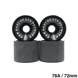 FESN WHEEL エフイーエスエヌ ウィール W.P.S.I HARDCORE SOFT SLIDE 78A SQUARE LIP 黒 72mm